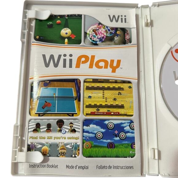 Wii Play Nintendo Wii Video Game Simulation CIB Complete Untested - Picture 6 of 11